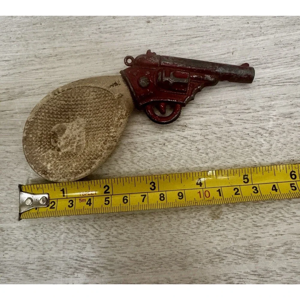 Vintage DieCast Metal-Rubber Bulb Water Gun - Decorative Antique Toy Collectible